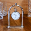 Load image into Gallery viewer, Silver Pocket Watch Display Stand Anniversary Gift For Him