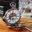 Load image into Gallery viewer, Jean Pierre® of Switzerland Silver Mechanical Pocket Watch