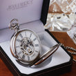 Load image into Gallery viewer, Jean Pierre® of Switzerland Silver Mechanical Pocket Watch
