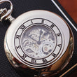 Load image into Gallery viewer, Jean Pierre® of Switzerland Silver Mechanical Pocket Watch