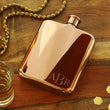 Load image into Gallery viewer, Rose Gold Personalized Flask, Engraved Rose Gold Flask, Personalized Bridesmaid Flask, Bridesmaid Engraved Flask, Bridal Shower Gifts