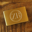 Load image into Gallery viewer, Engraved Satin Gold Belt Buckle, Personalized Belt Buckle, Groomsman Belt Buckle, Cowboy Belt Buckle