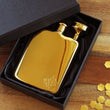 Load image into Gallery viewer, Gold Personalized Flask With Funnel and Gift Box, Funnel Included, Engraved Gold Flask, Personalized Bridesmaid Flask