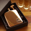 Load image into Gallery viewer, Rose Gold Personalized Flask With Funnel and Gift Box, Funnel Included, Engraved Rose Gold Flask, Personalized Bridesmaid Flask