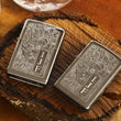 Load image into Gallery viewer, Silver Pinstripe Official Zippo© Lighter, Vintage Style Silver Zippo©, Regular Engine Turned Zippo©, STRIPES Zippo©