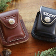 Load image into Gallery viewer, Leather Official Zippo© BLACK Leather Lighter Case