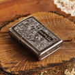 Load image into Gallery viewer, Silver Pinstripe Official Zippo© Lighter, Vintage Style Silver Zippo©, Regular Engine Turned Zippo©, STRIPES Zippo©