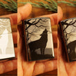 Load image into Gallery viewer, Wolves Official Zippo© Lighter, Engraved Wolf Lighter, Groomsman Lighters with Custom Monogram Engraving
