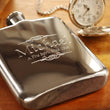 Load image into Gallery viewer, Gold Personalized Flask With Funnel and Gift Box, Funnel Included, Engraved Gold Flask, Personalized Bridesmaid Flask