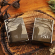 Load image into Gallery viewer, Wolves Official Zippo© Lighter, Engraved Wolf Lighter, Groomsman Lighters with Custom Monogram Engraving