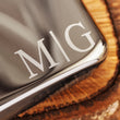 Load image into Gallery viewer, Engraved Silver Flask with Back Side Custom Text, High Polished Stainless Steel Flask, Personalized Groomsman or Bridesmaid Flask