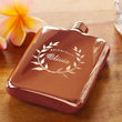 Load image into Gallery viewer, Gift For Her, Engraved ROSE Gold Flask, Personalized Bridesmaid Flask