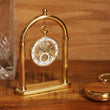 Load image into Gallery viewer, Gold Pocket Watch Display Stand Anniversary Gift For Him