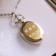 Load image into Gallery viewer, Mount Royal Engraved Silver Watch Necklace