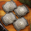 Load image into Gallery viewer, Engraved Custom Belt Buckle, Personalized Groomsmen Belt Buckle, Groomsman Gifts