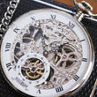 Load image into Gallery viewer, Silver Pocket Watch Display Stand Anniversary Gift For Him