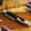 Load image into Gallery viewer, Black Laguiole Groomsmen Opener, Wine Opener, Personalized Gifts, Engraved Bottle Openers, Wedding Gifts