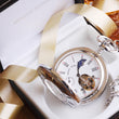 Load image into Gallery viewer, Mount Royal Sun and Moon Half Hunter Pocket Watch
