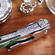 Load image into Gallery viewer, Personalized Chateau Laguiole Corkscrew: Grand Cru Green Stamina Wood Wine Opener

