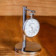 Load image into Gallery viewer, Silver Pocket Watch Display Stand | Luxury Holder for Jean Pierre &amp; Mount Royal Watches | Watch Accessory Gift
