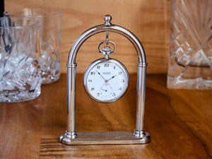 Silver Pocket Watch Display Stand Anniversary Gift For Him