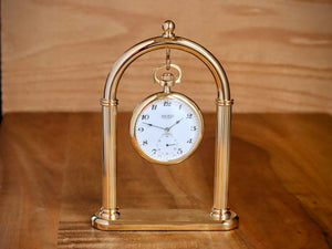 Gold Pocket Watch Display Stand Anniversary Gift For Him