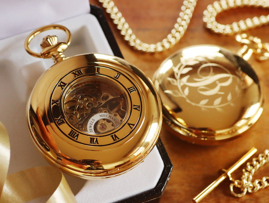 Jean Pierre® of Switzerland Gold Mechanical Pocket Watch