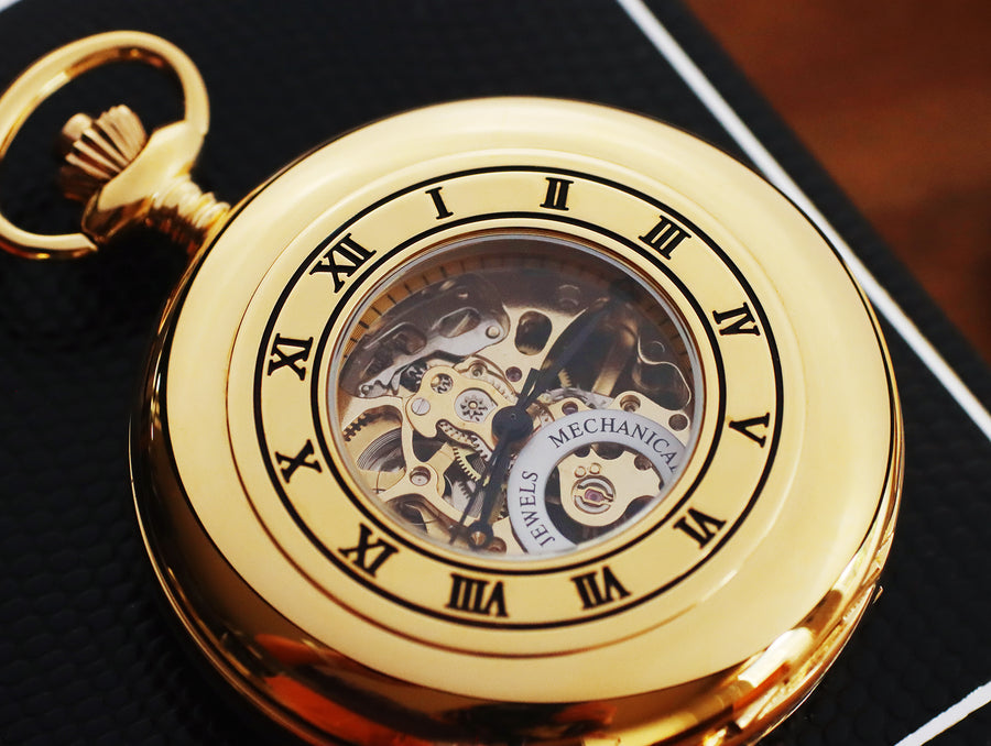 Jean Pierre® of Switzerland Gold Mechanical Pocket Watch