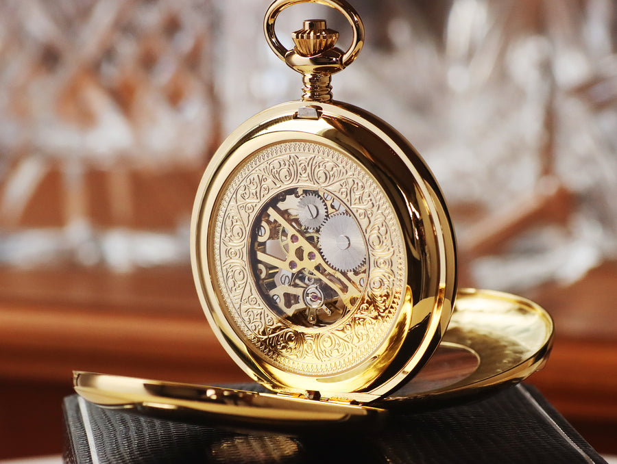 Jean Pierre® of Switzerland Gold Mechanical Pocket Watch