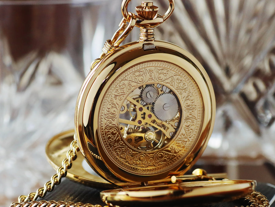 Jean Pierre® of Switzerland Gold Mechanical Pocket Watch