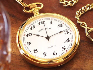 Mount Royal Open Face Gold Pocket Watch