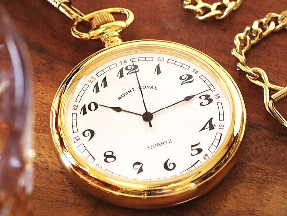 Mount Royal Open Face Gold Pocket Watch