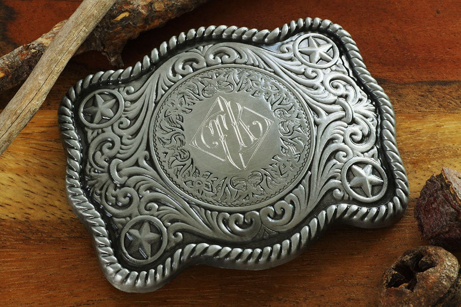 Belt Buckle with Random Engraving