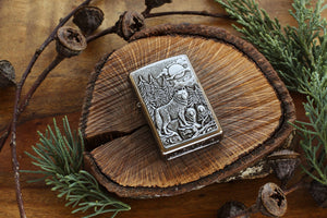 Official Timberwolves Zippo© Lighter, Wolf Pack Zippo©, Groomsman Lighters with Custom Monogram Engraving