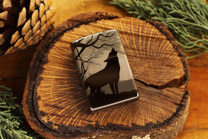 Wolves Official Zippo© Lighter, Engraved Wolf Lighter, Groomsman Lighters with Custom Monogram Engraving