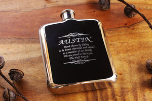 Rose Gold Personalized Bridesmaid Flask, Engraved Rose Gold Flask, Personalized Bridesmaid Flask, Engraved Flask