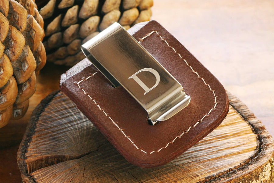 Leather Official Zippo© BLACK Leather Lighter Case
