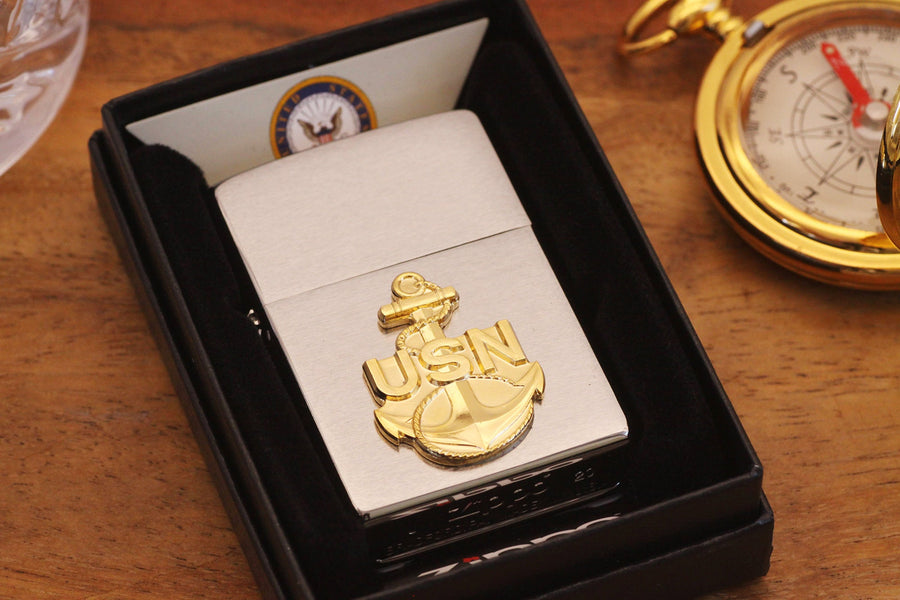 Official US NAVY Zippo© Lighter, Engraved Navy Zippo ©