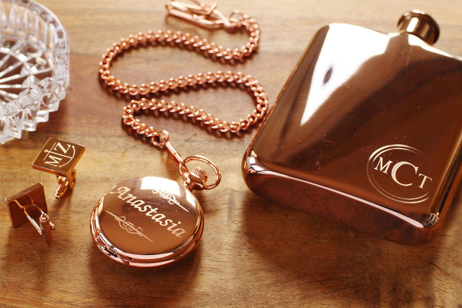 Rose Gold Personalized Flask,  Engraved Rose Gold Flask, Personalized Bridesmaid Flask, Bridesmaid Engraved Flask, Bridal Shower Gifts