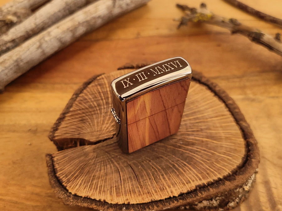 Engraved Official Woodchuck USA Zippo© Lighter, Personalized Wood Lighter, Custom Zippo© Lighter