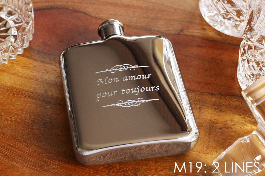 Gold Personalized Flask, Engraved Gold Flask, Personalized Groomsman or Bridesmaid Flask, Best Man Engraved Flask, High Quality Flasks