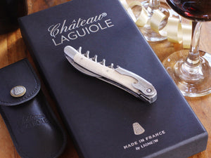 Chateau Laguiole Corkscrew, Maple Wood Handle Wine Opener, Personalized Groomsman Gift,  Engraved Bottle Openers,  Corkscrew Opener