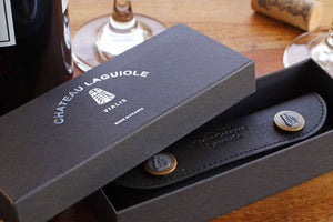 Chateau Laguiole Corkscrew, Black Horn Handle Wine Opener, Personalized Groomsman Gift,  Engraved Bottle Openers,  Corkscrew Opener