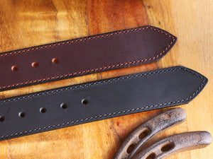 USA Amish Made Leather Belt with Custom Personalized Engraved Solid Brass Belt Buckle