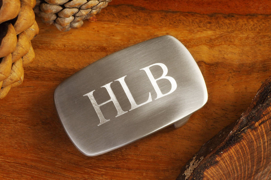 Engraved Solid Steel Belt Buckle, Personalized Satin Silver Belt Buckle, Groomsman Belt Buckle, Cowboy Belt Buckle, Belt Buckle For Him