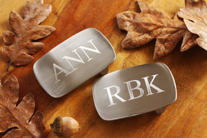 Engraved Solid Steel Belt Buckle, Personalized Satin Silver Belt Buckle, Groomsman Belt Buckle, Cowboy Belt Buckle, Belt Buckle For Him