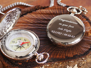 Jean Pierre® of Switzerland Custom Engraved Compass Graduation Gift