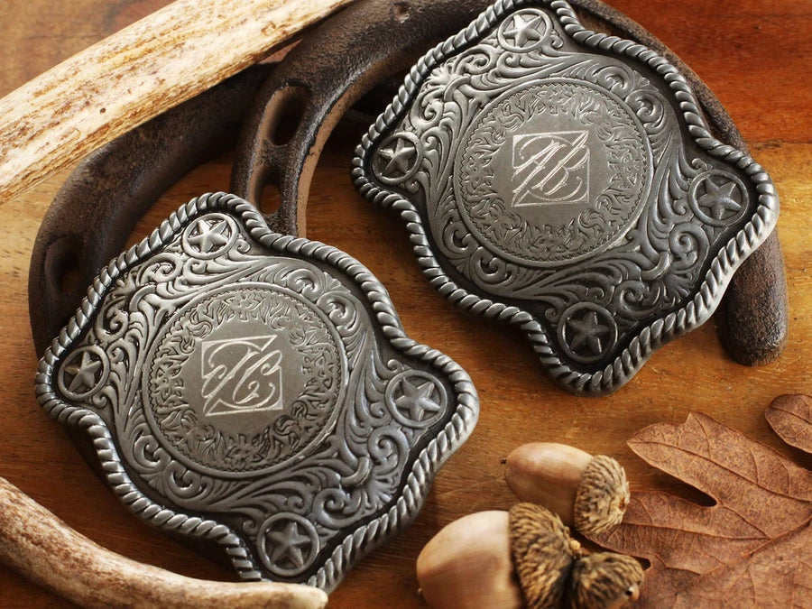 Engraved Custom Belt Buckle, Personalized Groomsmen Cowboy Belt Buckle