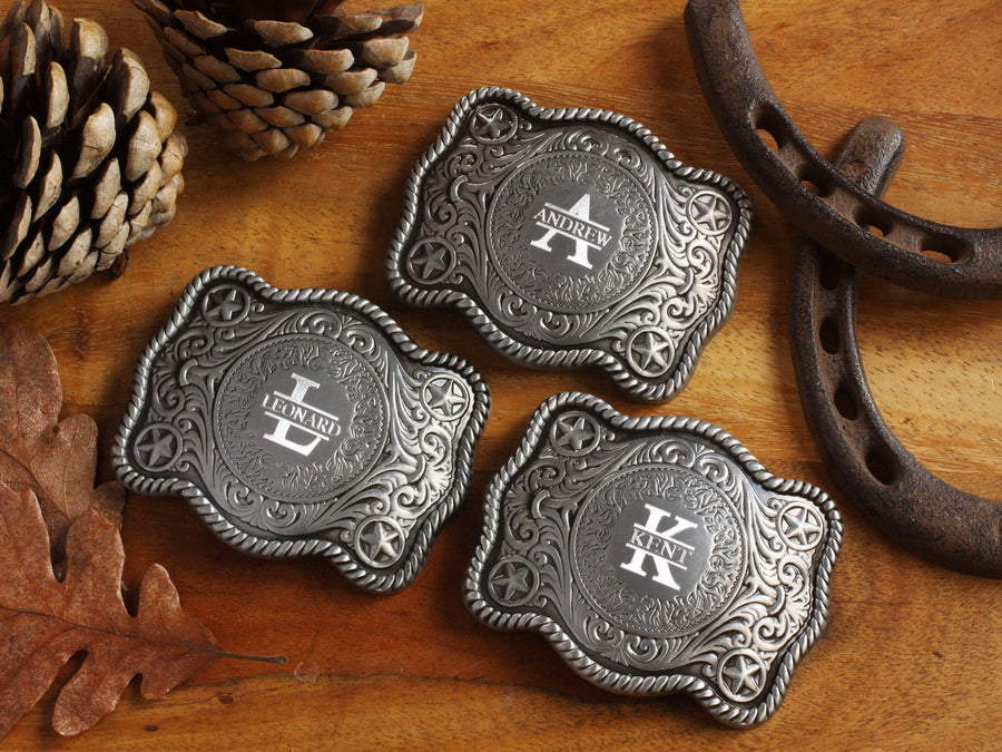 Personalized Men's and Boys Belt Buckle Custom Cowboy Vintage Belt Buckle Groomsmen Best Gifts For Him Weeding Favor Boyfriend Gift