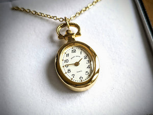 Mount Royal Gold Watch Necklace Gift for Her, Graduation Minimalist Bridesmaid Gifts